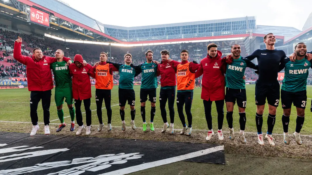 Am letzten Hinrunden-Spieltag ist dem 1. FC Köln der Sprung auf Platz eins gelungen. (Foto: IMAGO / Beautiful Sports)