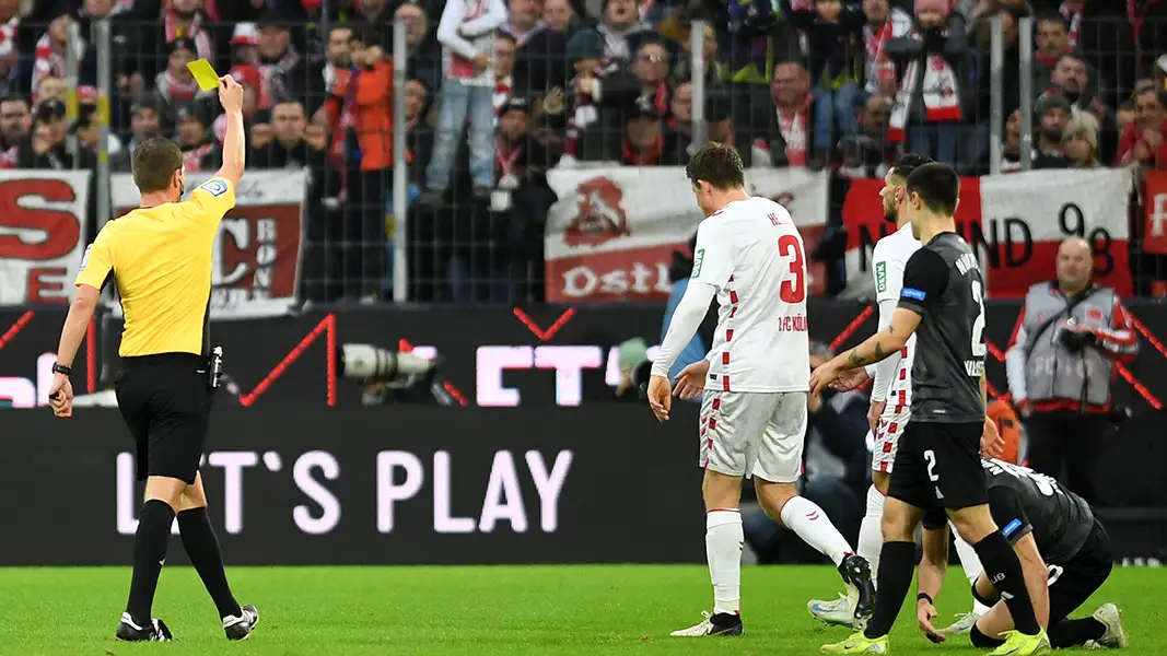 Dominique Heintz hat gegen Nürnberg seine fünfte Gelbe Karte gesehen. (Foto: IMAGO / DeFodi Images)