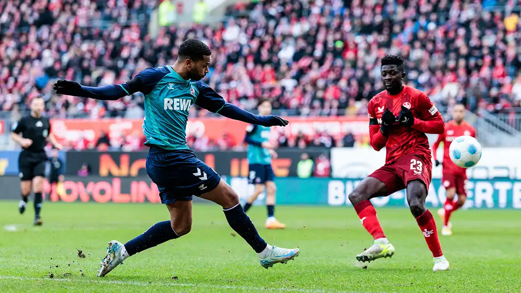 Linton Maina flankt den FC ins Glück und legt das 1:0 für Ljubicic vor. (Foto: IMAGO / Beautiful Sports)