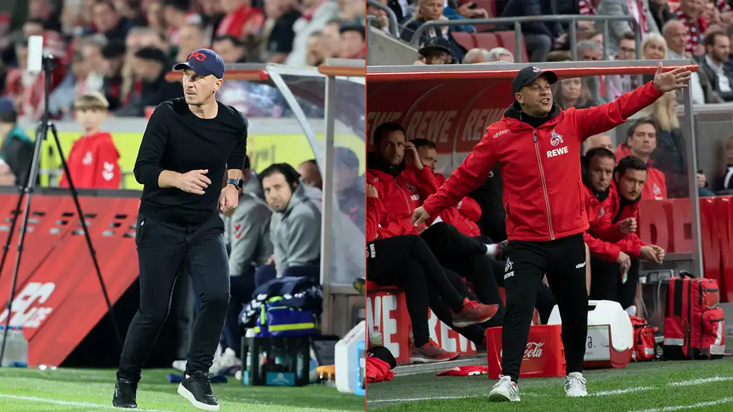 Gerhard Struber und Markus Anfang treffen zum ersten Mal aufeinander. (Fotos: Bucco/Bopp)