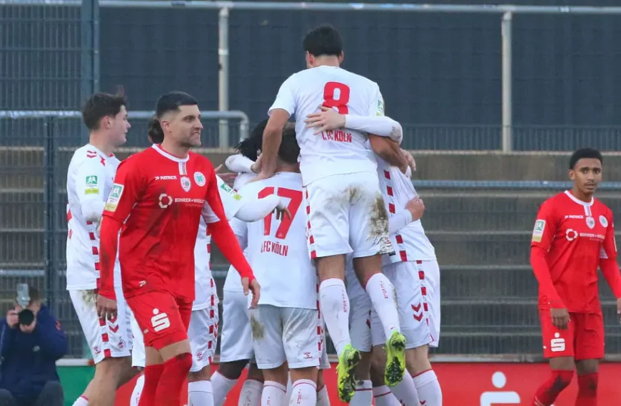 Die U21 des 1. FC Köln jubelte gegen Oberhausen. (Foto: IMAGO / Funke Foto Services)