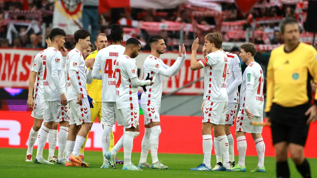 Die Profis des 1. FC Köln beim letzten Heimspiel gegen Nürnberg. (Foto: Bucco)