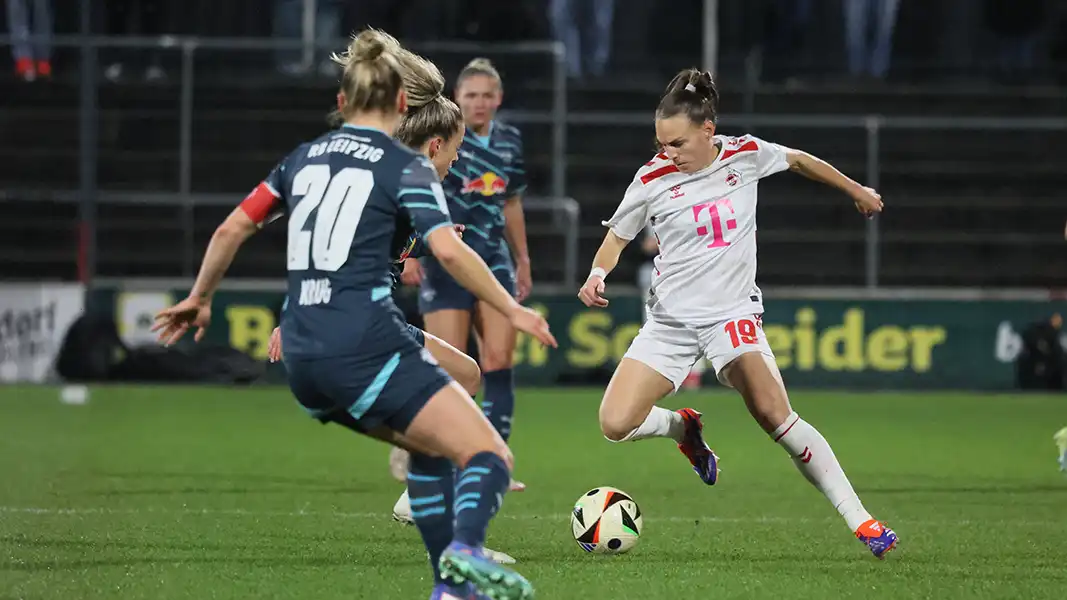 Dora Zeller und der FC blieben gegen Leipzig chancenlos. (Foto: GEISSBLOG)