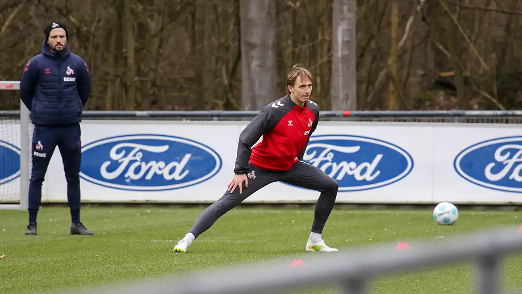 Mathias Olesen beim Indivualtraining am Freitag am Geißbockheim. (Foto: GEISSBLOG)