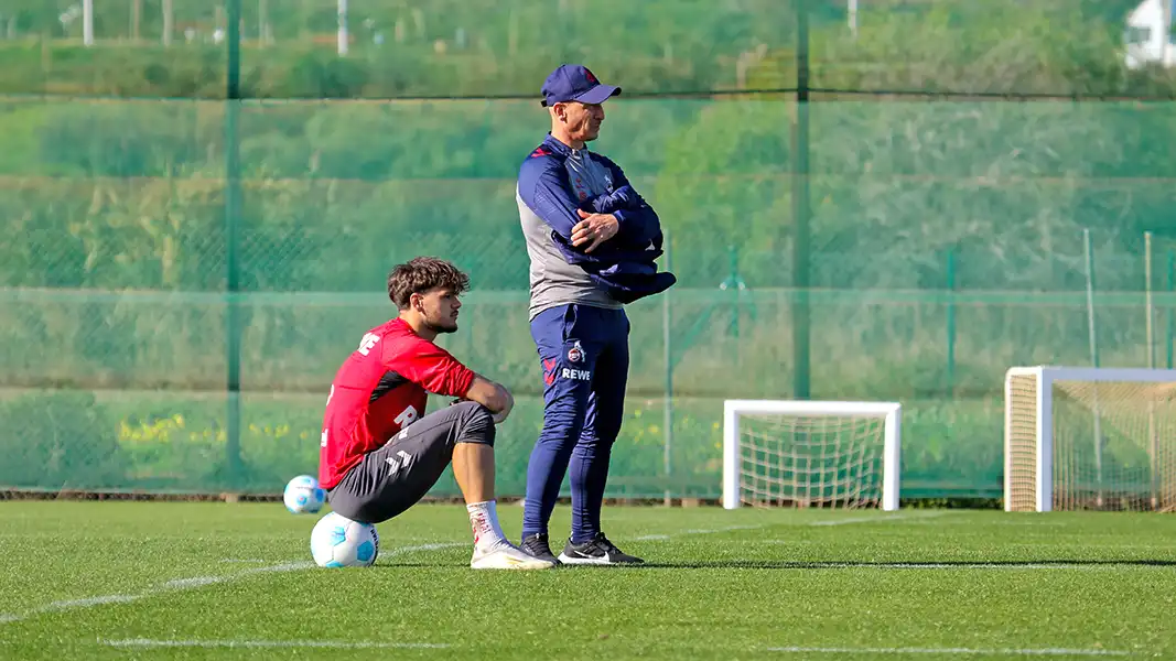 Max Finkgräfe und Gerhard Struber in Estepona. (Foto: GEISSBLOG)