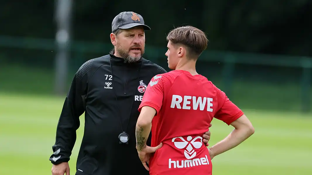 Steffen Baumgart mit Winzent Suchanek. (Foto: Bucco)