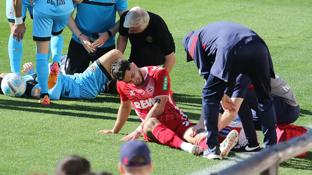 Jusuf Gazibegovic hat gegen Lugano einen schmerzhaften Schlag abbekommen. (Foto: GEISSBLOG)