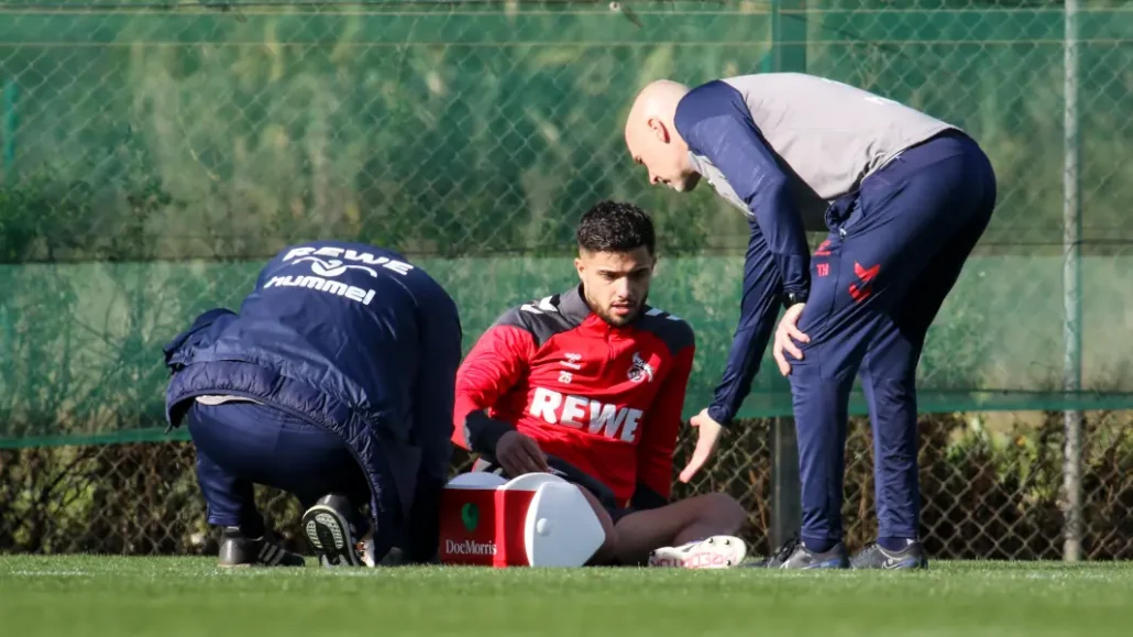 Jusuf Gazibegovic musste am Montag behandelt werden, konnte aber weitermachen. (Foto: GEISSBLOG)