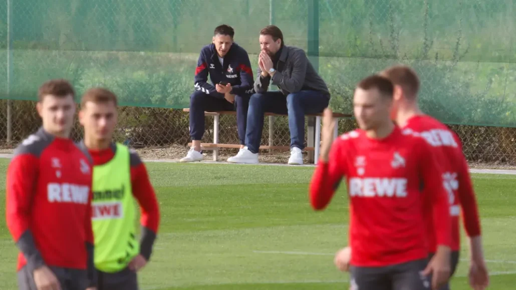 Christian Keller und Thomas Kessler beim Donnerstagstraining. (Foto: GEISSBLOG)