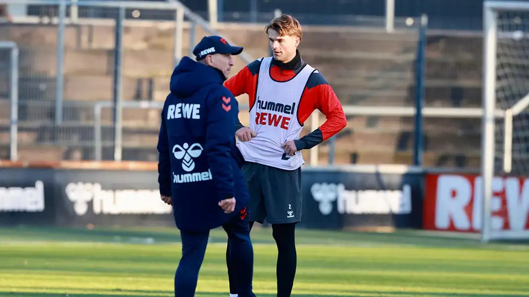 Neuzugang Joël Schmied zusammen mit FC-Trainer Gerhard Struber. (Foto: Bucco)