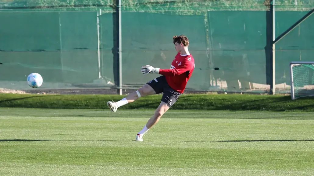 Jonas Urbig trainierte am Dienstag individuell. (Foto: GEISSBLOG) 