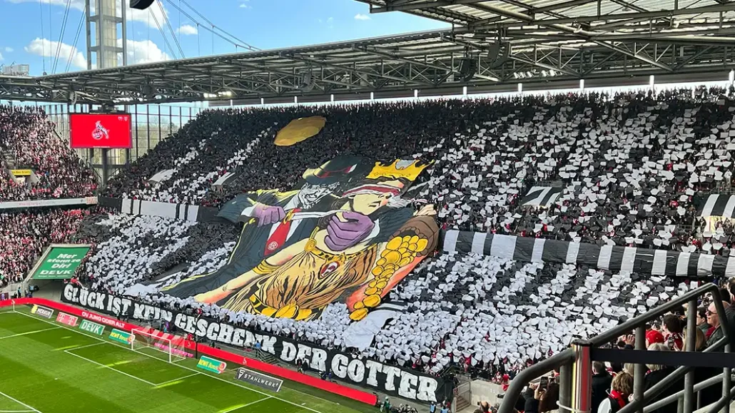 Die Choreografie der FC-Fans gegen Fortuna Düsseldorf. (Foto: GEISSBLOG)