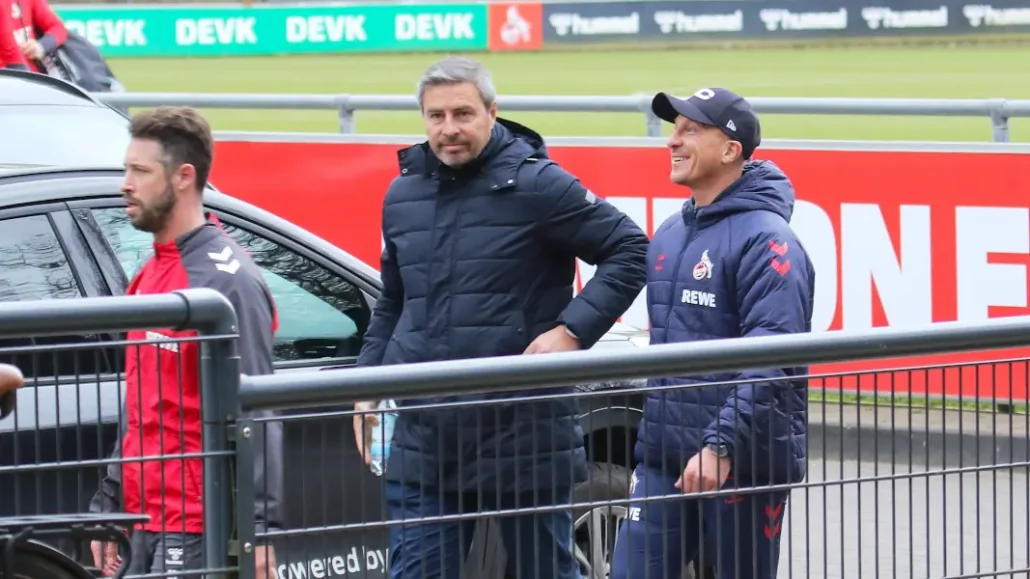 Miguel D'Agostino tauschte sich nach dem Training mit Gerhard Struber aus. (Foto: GEISSBLOG)