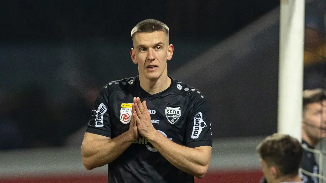 Florian Dietz debütierte am Samstag für den SCR Altach in Österreichs Bundesliga. (Foto: IMAGO / Eibner Europa)