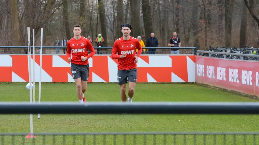 Tim Lemperle und Eric Martel arbeiten an der Rückkehr ins Mannschaftstraining. (Foto: GEISSBLOG)