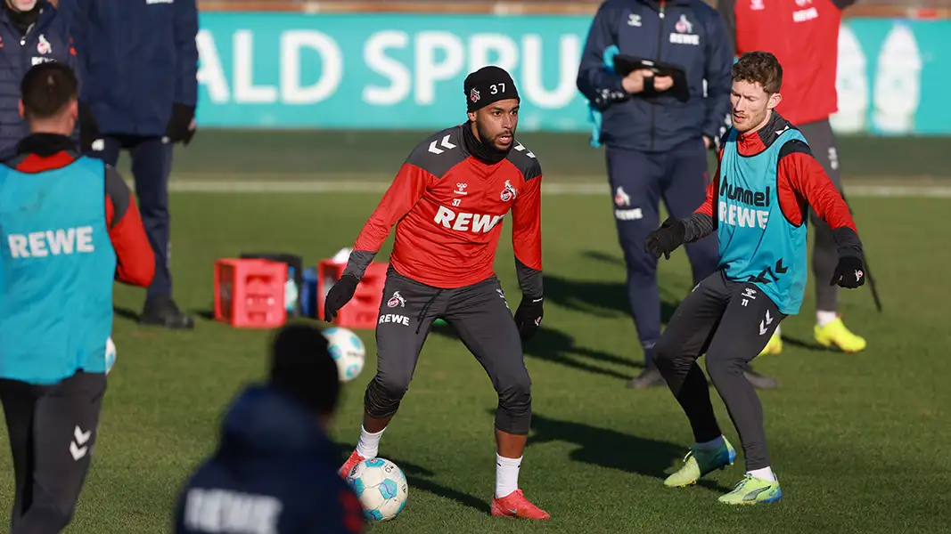 Linton Maina im Training des 1. FC Köln. (Foto: Bucco)