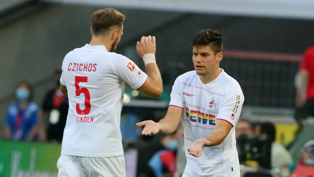 Einst gemeinsam beim 1. FC Köln und jetzt vereinslos: Jorge Meré und Rafael Czichos. (Foto: Bucco)