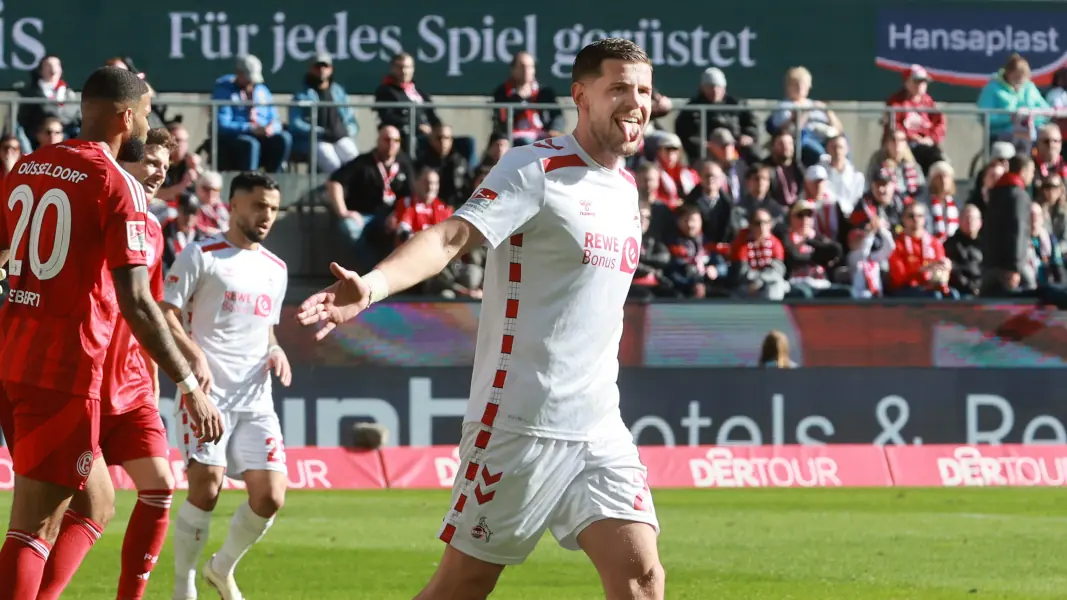 FC-Stürmer Stürmer Imad Rondic bei seiner Startelf-Premiere gegen Fortuna Düsseldorf. (Foto: Bucco)