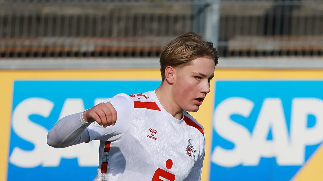 Fynn Schenten hat für die U19 das Tor des Tages erzielt. (Foto: Bucco)