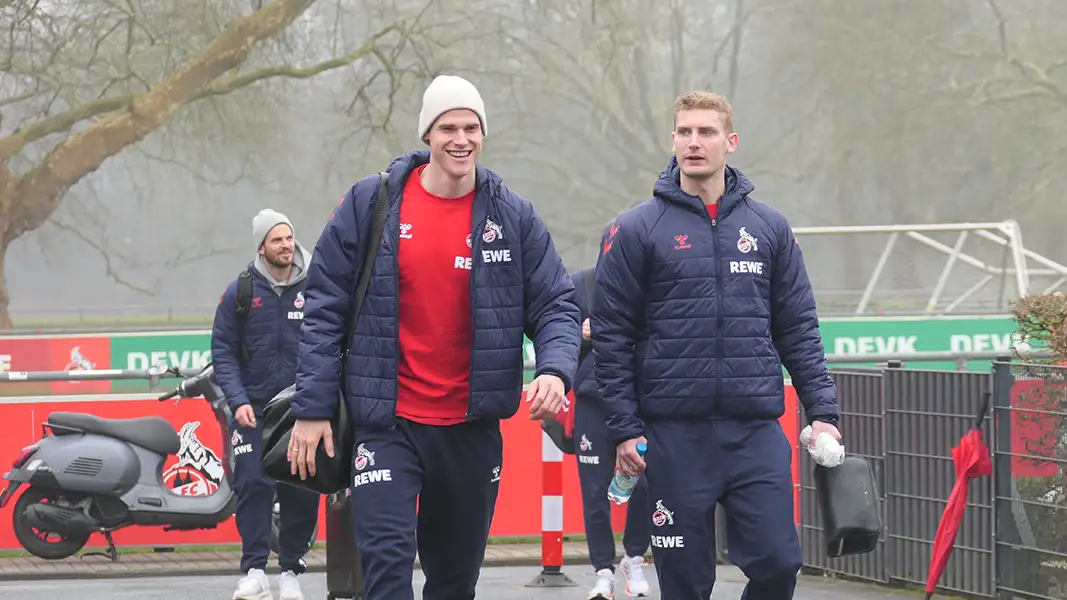 Steht erstmals im Kader: Meiko Sponsel, hier mit Steffen Tigges bei der Abfahrt nach Magdeburg. (Foto: GEISSBLOG)