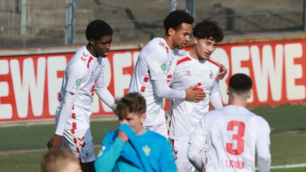 Die U19 des 1. FC Köln durfte gegen den Chemnitzer FC fünfmal jubeln. (Foto: Bucco)