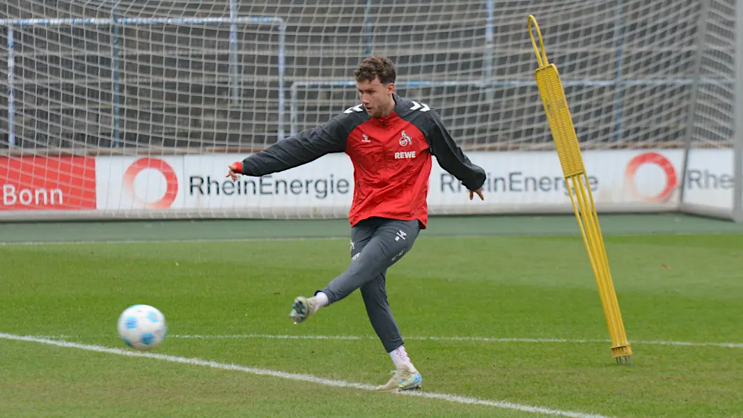 Luca Waldschmidt trainierte am Montag länger als seine Teamkollegen. (Foto: GEISSBLOG)