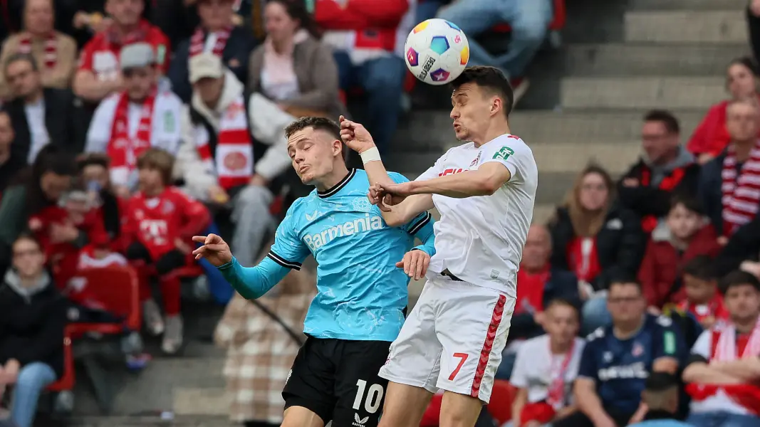 Das bislang letzte Bundesliga-Duell gewann Bayer Leverkusen um Florian Wirtz mit 2:0 beim 1. FC Köln um Dejan Ljubicic. (Foto: Bucco)