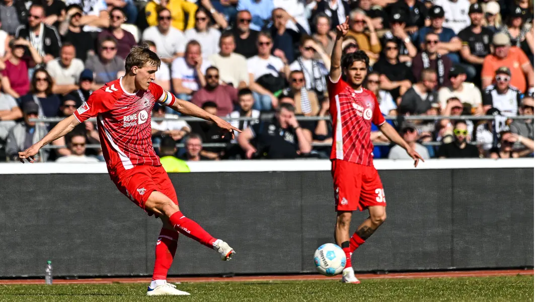 Timo Hübers und Max Finkgräfe waren in Ulm Teil der Kölner Viererkette. (Foto: IMAGO / Nordphoto)