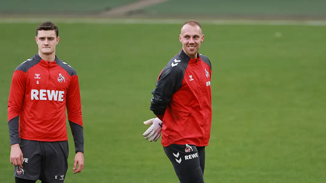 Eric Martel und Marvin Schwäbe gehören zu den Anführern im Team des 1. FC Köln. (Foto: Bucco)