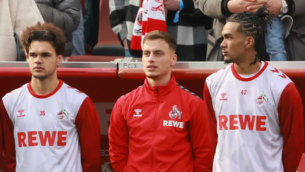 Marvin Obuz (M.) findet sich fast ausschließlich auf der Bank des 1. FC Köln wieder. (Foto: Bucco)