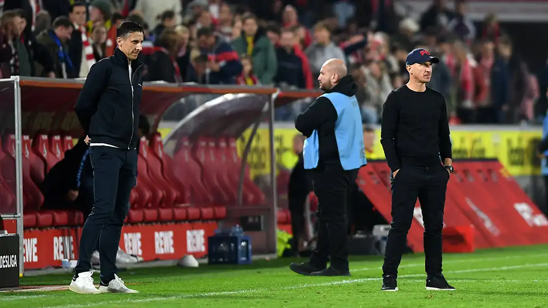 Christian Keller und Gerhard Struber. (Foto: IMAGO / DeFodi)