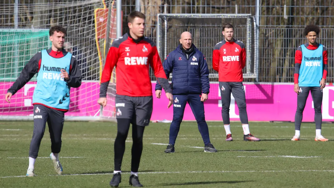 Gerhard Struber beim ersten Training der Ulm-Woche am Dienstagvormittag. (Foto: GEISSBLOG)