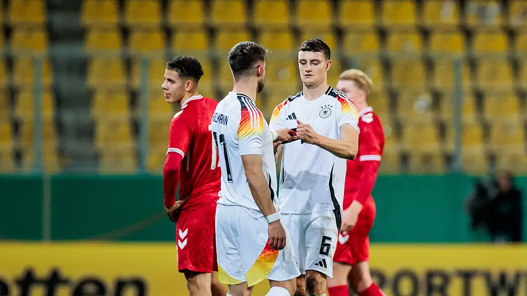 Jan Thielmann und Eric Martel sind gemeinsam bei der deutschen U21-Nationalmannschaft. (Foto: IMAGO / Beautiful Sports)