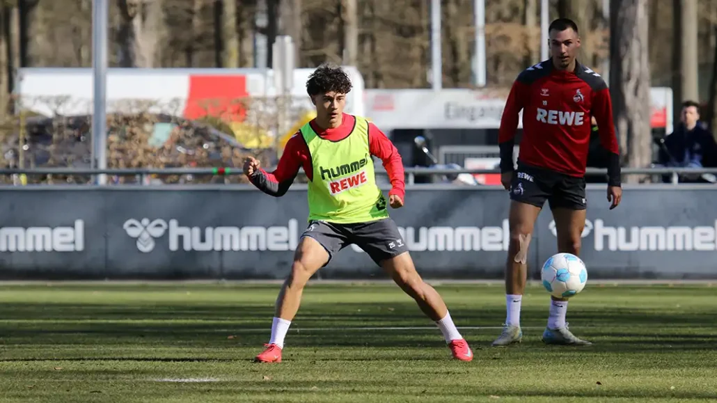 Justin von der Hitz am Dienstag im Profi-Training. (Foto: GEISSBLOG)