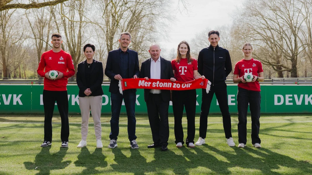 Dejan Ljubicic, Nicole Bender-Rummler, Philipp Türoff, Gottfried Rüßmann, Taylor Ziemer, Christian Keller und Anna-Lena Stolze. (Foto: 1. FC Köln)