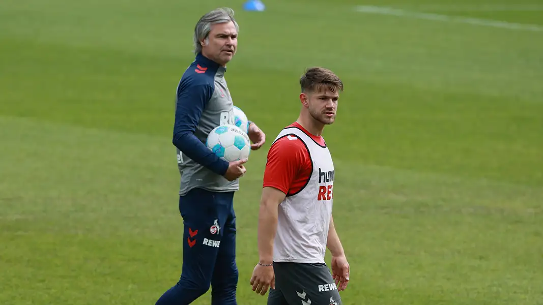Jan Thielmann und Co-Trainer Matthias Lust. (Foto: Bucco)