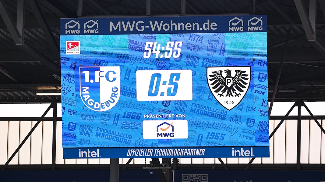 Der 1. FC Magdeburg erlebt gegen Münster ein Debakel. (Foto: IMAGO / Christian Schroedter)