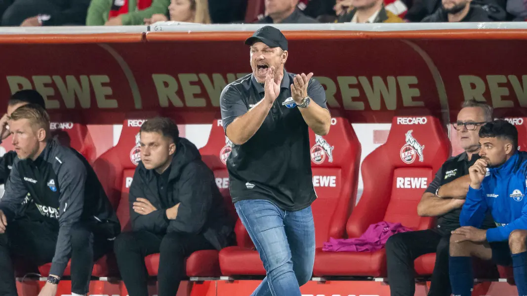 Lukas Kwasniok gewann mit dem SC Paderborn vergangene Saison 2:1 beim 1. FC Köln. (Foto: IMAGO / Kirchner-Media)
