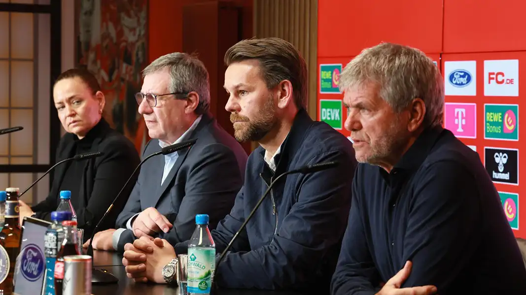 Die Pressekonferenz am Montag nach dem FC-Beben. (Foto: Bucco)