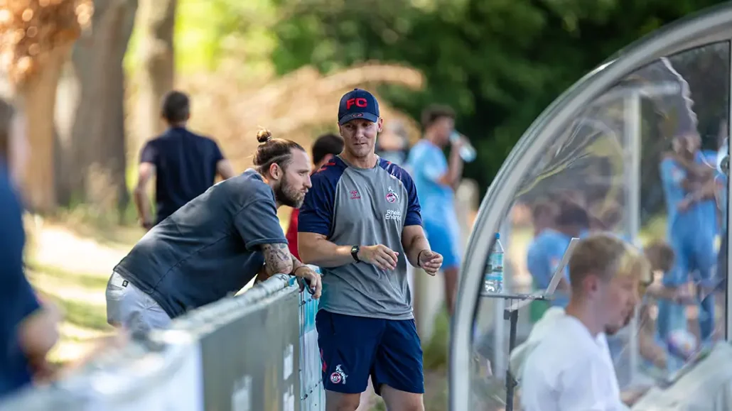 U21-Scout Marco Höger beim ersten Testspiel (Foto: GEISSBLOG)