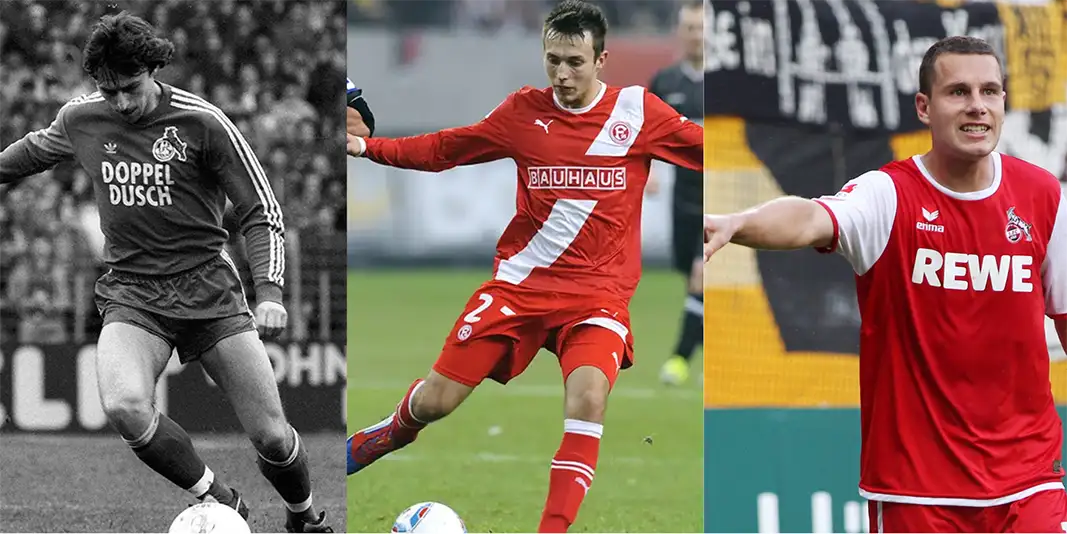 Klaus Allofs, Adam Matuschyk und Thomas Bröker wechselten jeweils zum rheinischen Rivalen (Foto: IMAGO / Hartung, Picture Point, Kraft)