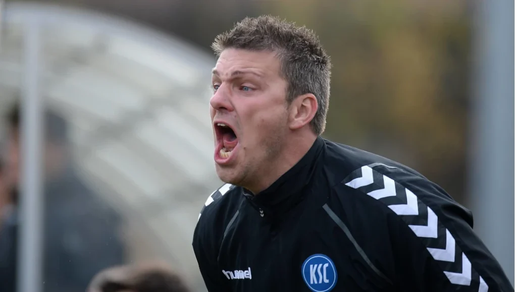 Lukas Kwasniok 2014 beim KSC. (Foto: 
IMAGO / foto2press)