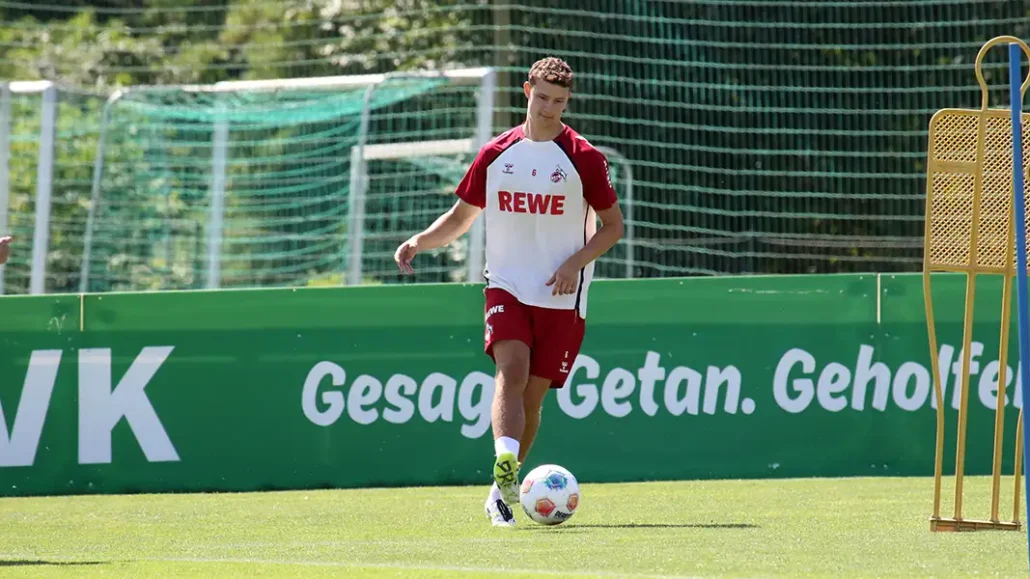 Eric Martel am Dienstag im Mannschaftstraining. (Foto: GEISSBLOG)
