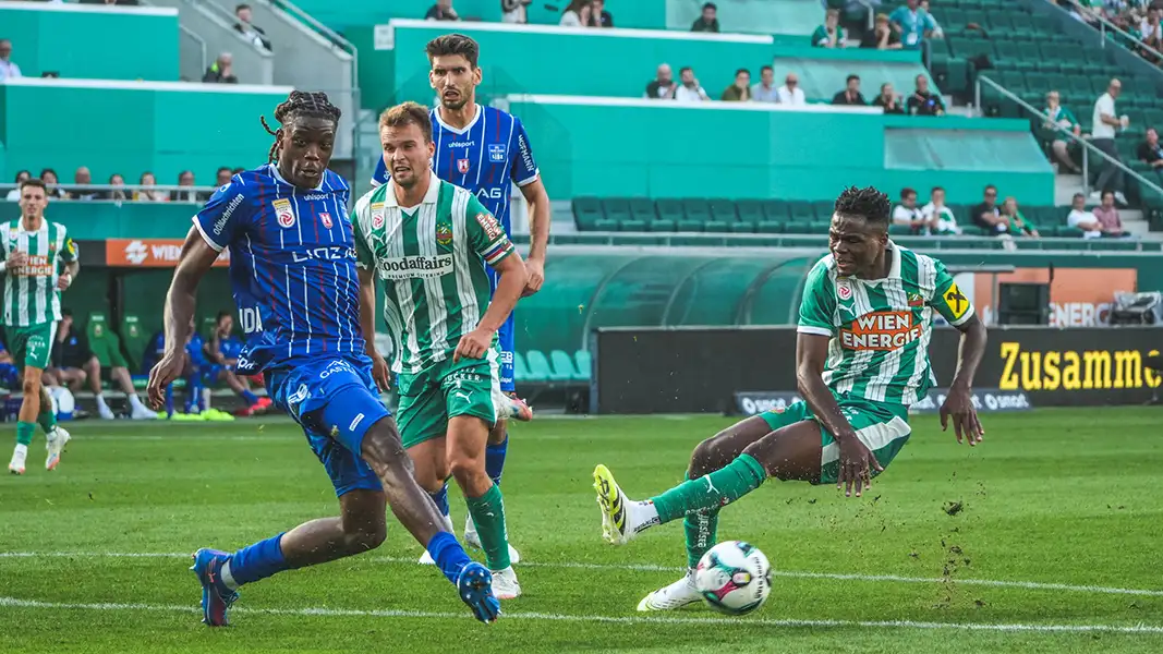 Elias Bakatukanda gegen Rapid Wien. (Foto: IMAGO / Steinsiek.ch)
