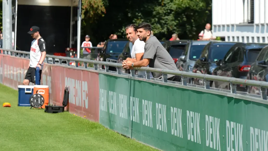 Cenk Özkacar mit Marius Laux beim Training am Sonntag. (Foto: GEISSBLOG)