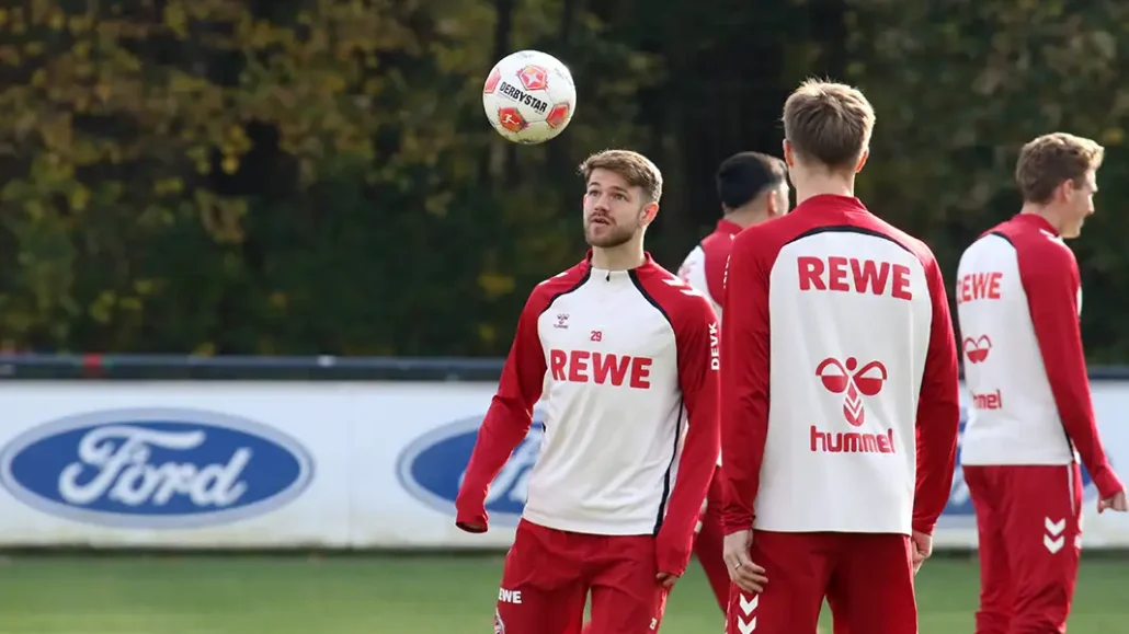 Jan Thielmann am Donnerstag im Training. (Foto: GEISSBLOG)
