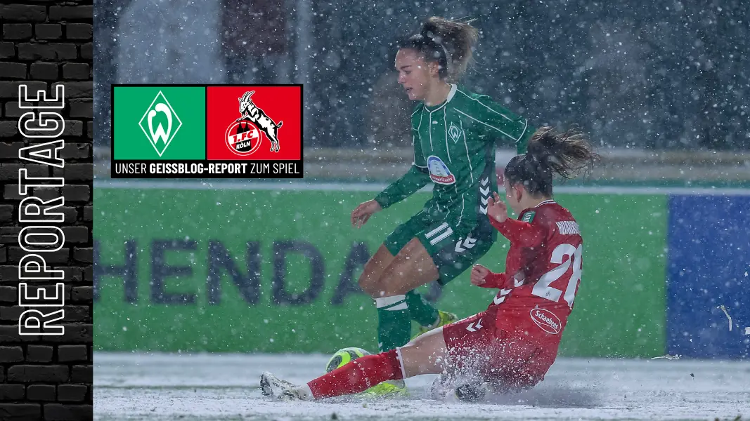 Bremer trifft gegen Werder: FC punktet im Schneegestöber an der Weser
