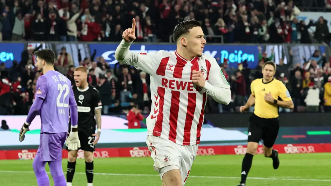 Said El Mala nach seinem Tor gegen St. Pauli. (Foto: Bucco)
