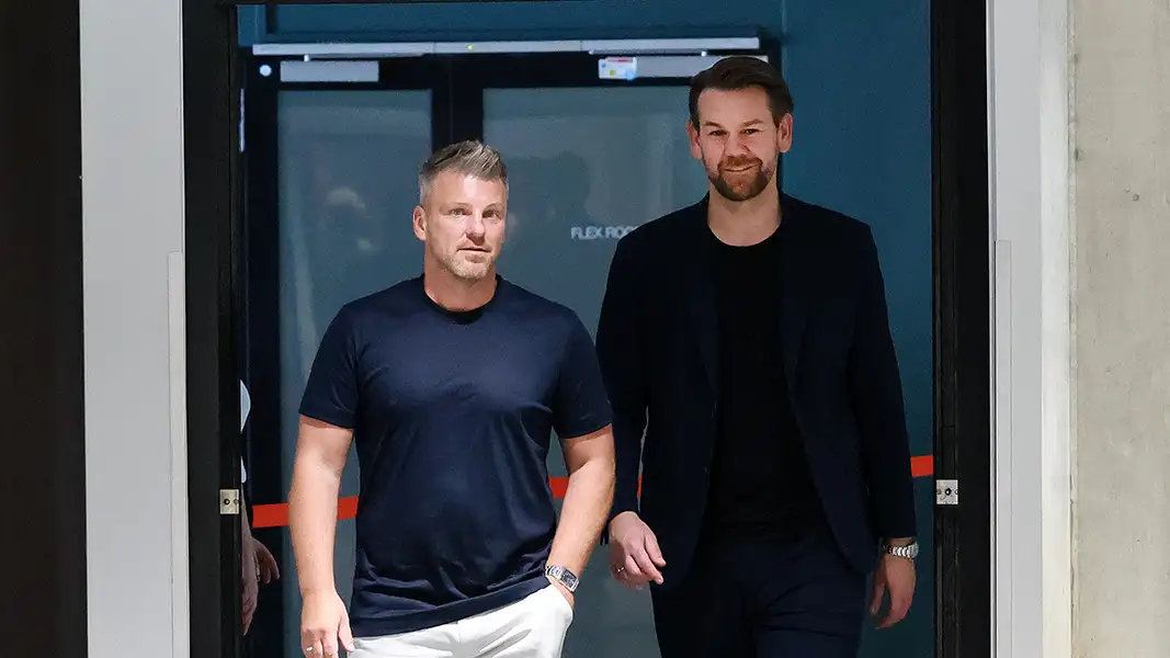 Lukas Kwasniok und Thomas Kessler. (Foto: Bucco)