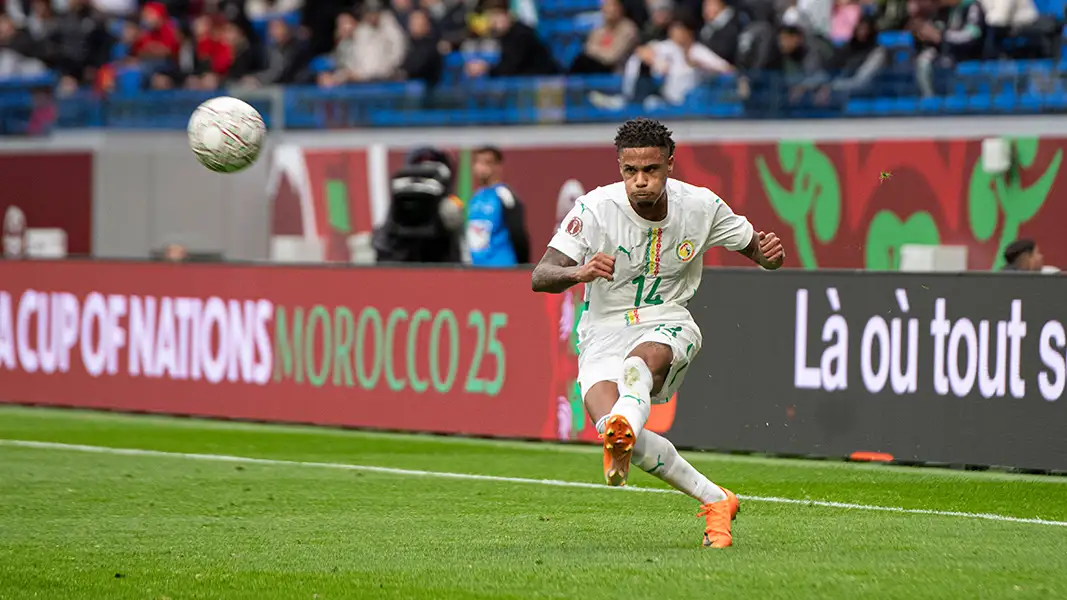 Ismail Jakobs beim Afrika-Cup. (Foto: IMAGO / Didier Lefa Studio)